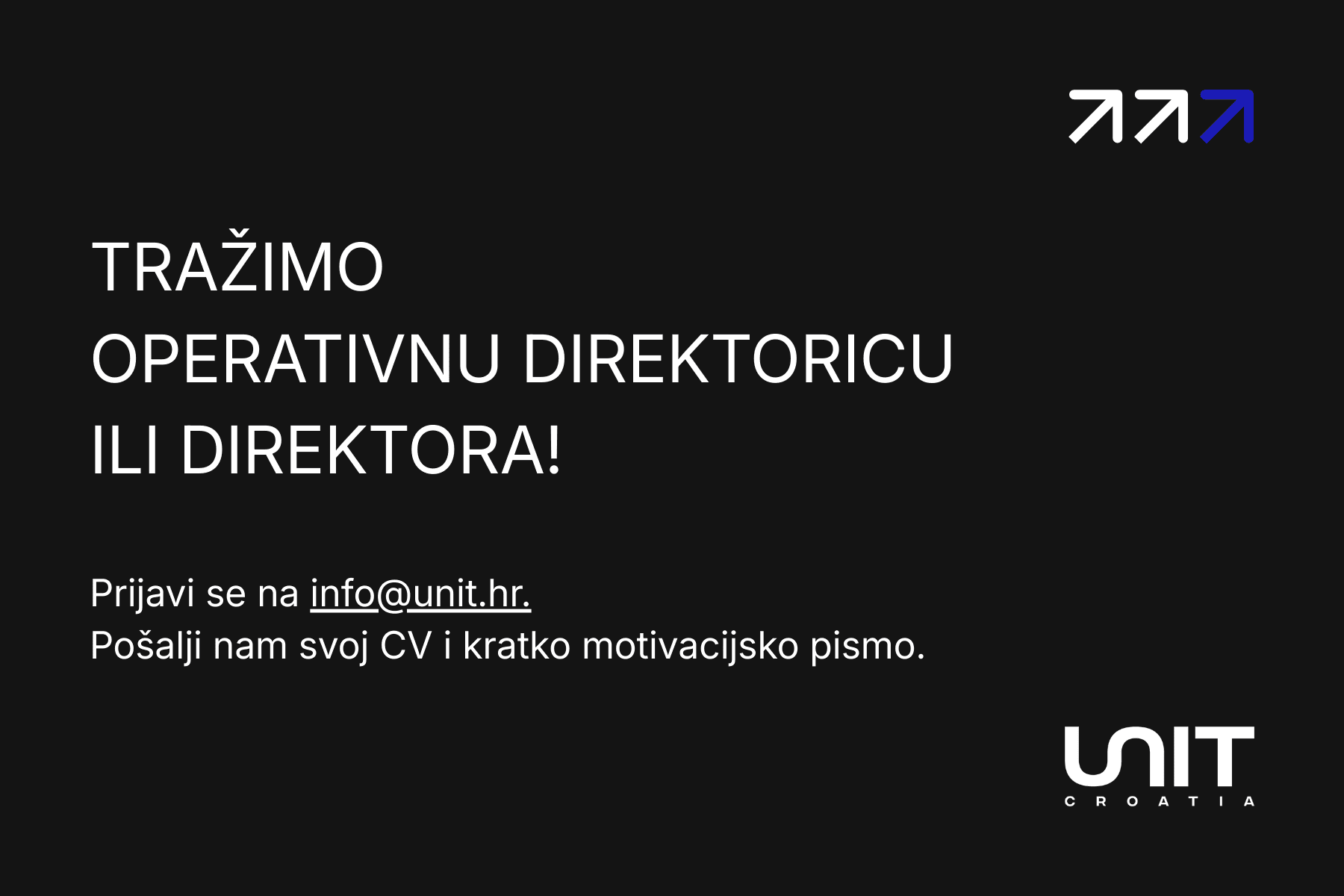 Postani dio Unit Croatia tima!