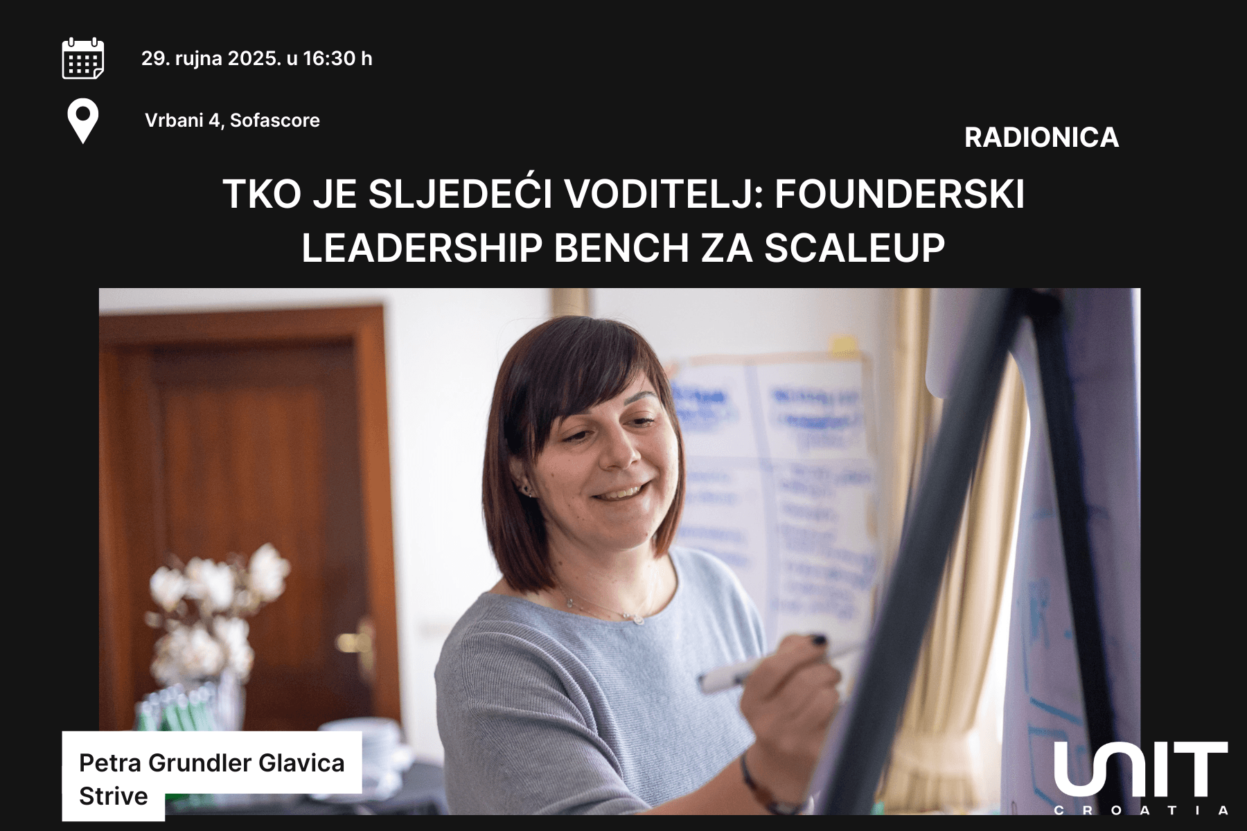 Radionica "Tko je sljedeći voditelj: founderski leadership bench za scaleup"