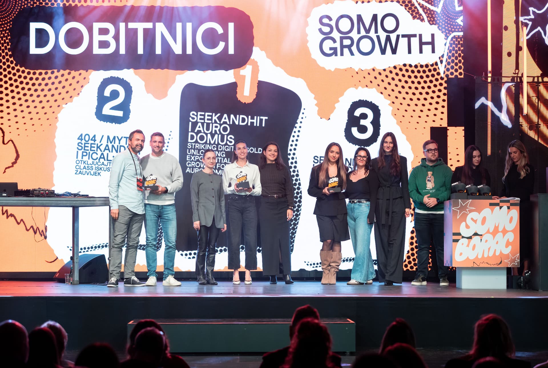 SeekandHit zauzeo sva tri mjesta u kategoriji SoMo Growth na natjecanju SoMo Borac 2026